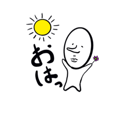 [LINEスタンプ] シロ助＆シロ太郎