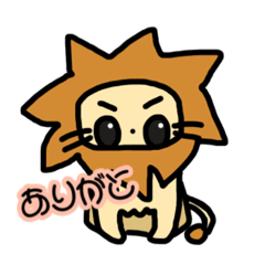 [LINEスタンプ] Lion，Rabbit，