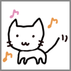[LINEスタンプ] 自由気ままな白ネコちゃん