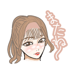 [LINEスタンプ] 雲メイク‎(◍˃ ᵕ ˂◍)オシャレ女子‎！