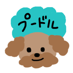 [LINEスタンプ] トイプードルの吹き出しくん