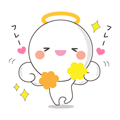 [LINEスタンプ] 毎日使える♡白色天使スタンプ