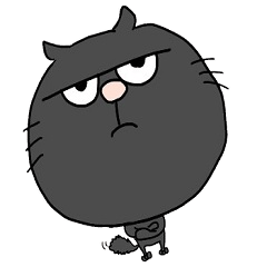 [LINEスタンプ] 黒猫ぶんた