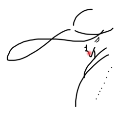 [LINEスタンプ] ぼうしとわたし