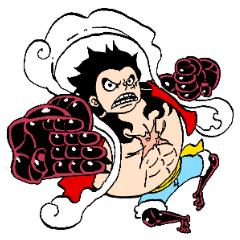 [LINEスタンプ] ONE PIECE ギア4 スタンプ