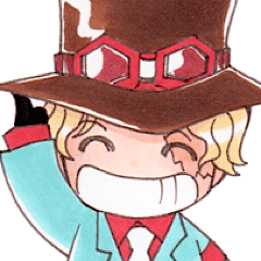 [LINEスタンプ] ONE PIECE サボスタンプ