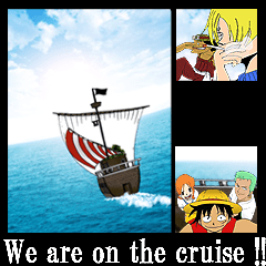 [LINEスタンプ] ONE PIECE We are on the cruise！！