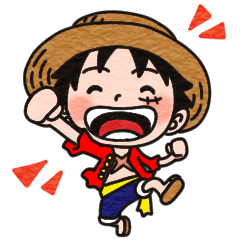 [LINEスタンプ] かわいい！ゆるふわ ONE PIECEの画像（メイン）