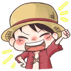 [LINEスタンプ] キュートな「ONE PIECE」の仲間たち