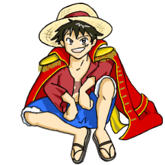 [LINEスタンプ] ONE PIECE 使いやすい ルフィ スタンプ