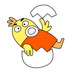 [LINEスタンプ] ぴー助のつぶやき
