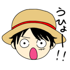 [LINEスタンプ] ONE PIECE 日常使いスタンプ UNAWARUDO