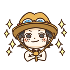 [LINEスタンプ] エースくん ONE PIECE