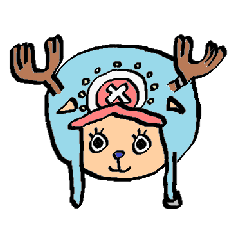 [LINEスタンプ] ONE PIECE ゆるくてまるいチョッパー