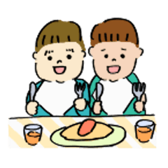 [LINEスタンプ] ふたごのおとこのこ