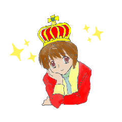 [LINEスタンプ] 王冠男子