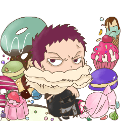 [LINEスタンプ] ONE PIECE ミニ☆キャラスタンプの画像（メイン）