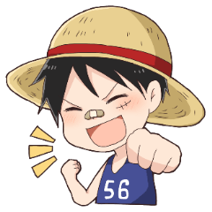 [LINEスタンプ] ONE PIECE もなスタンプ