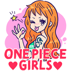 [LINEスタンプ] ONE PIECE GIRLS × YUMEの画像（メイン）