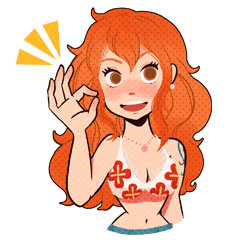 [LINEスタンプ] ONE PIECE GIRLS！ by RiSA