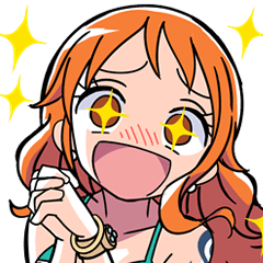 [LINEスタンプ] ONE PIECE ナミさんが褒めてくれるスタンプ