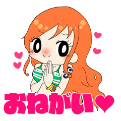 [LINEスタンプ] ONE PIECE 女の子かわいいスタンプ