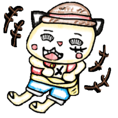 [LINEスタンプ] にゃんこONE PIECE