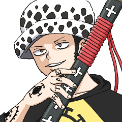 [LINEスタンプ] ONE PIECE ローとコラソンのスタンプ