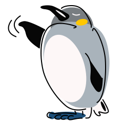 [LINEスタンプ] ペンギン キャラ絵スタンプ 20200720