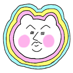 [LINEスタンプ] キモカワくまうさぎ