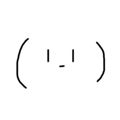 [LINEスタンプ] 使えるかも？絵心無さすぎな顔文字スタンプ