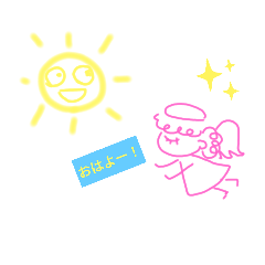 [LINEスタンプ] 天使さんの日常