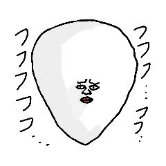 [LINEスタンプ] 顔面集中君の不気味スタンプ