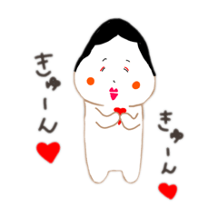 [LINEスタンプ] おかめちゃんです