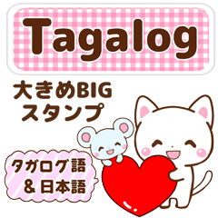 [LINEスタンプ] タガログ語と日本語で伝える！bigスタンプの画像（メイン）