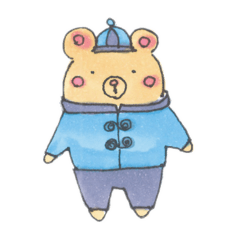 [LINEスタンプ] クマくん 夏のご挨拶