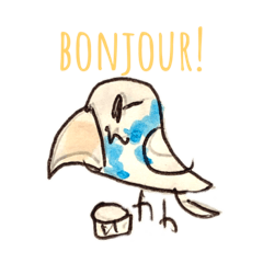 [LINEスタンプ] セキセイインコのサンジとラムネ