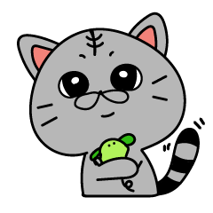 [LINEスタンプ] 猫の次元くん