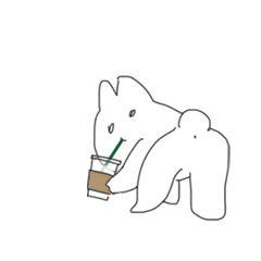 [LINEスタンプ] 丸いお尻のウサギ！！(英語)