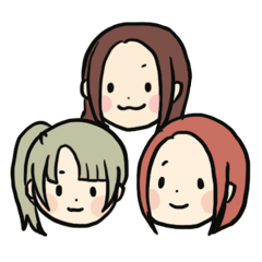 [LINEスタンプ] 仲良しAria