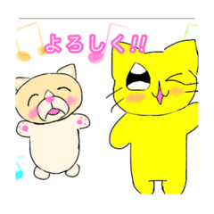 [LINEスタンプ] 栗ちゃん家族♡金豚＆カスタード