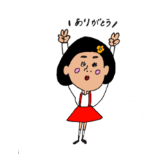 [LINEスタンプ] しいたけ少女