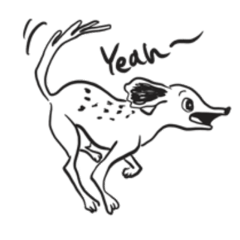 [LINEスタンプ] イングリッシュセッター犬のスタンプ