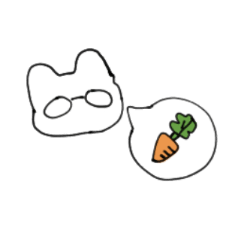 [LINEスタンプ] メガネをかけたウサギの日々