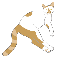 [LINEスタンプ] チーズ猫シスの気だるい日常