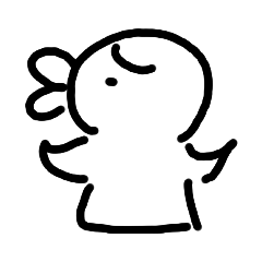 [LINEスタンプ] くろ1
