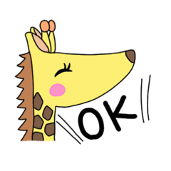 [LINEスタンプ] きりんさん基本スタンプ