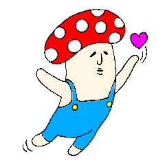 [LINEスタンプ] シュールなキノコ