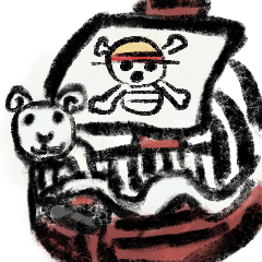 [LINEスタンプ] ONE PIECE wk絵心スタンプ