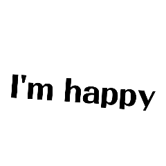 [LINEスタンプ] 黒大文字